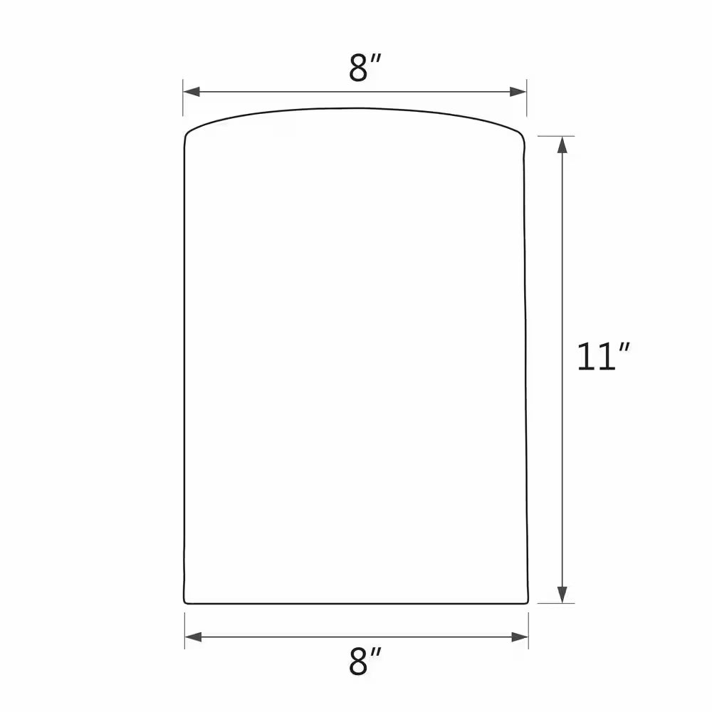 8" x 11" Beige Hardback Drum Lamp Shade – Cylinder Design