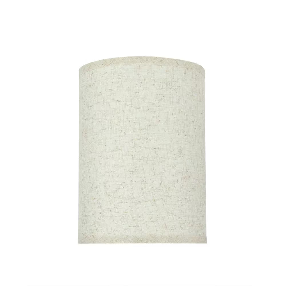 8" x 11" Beige Hardback Drum Lamp Shade – Cylinder Design