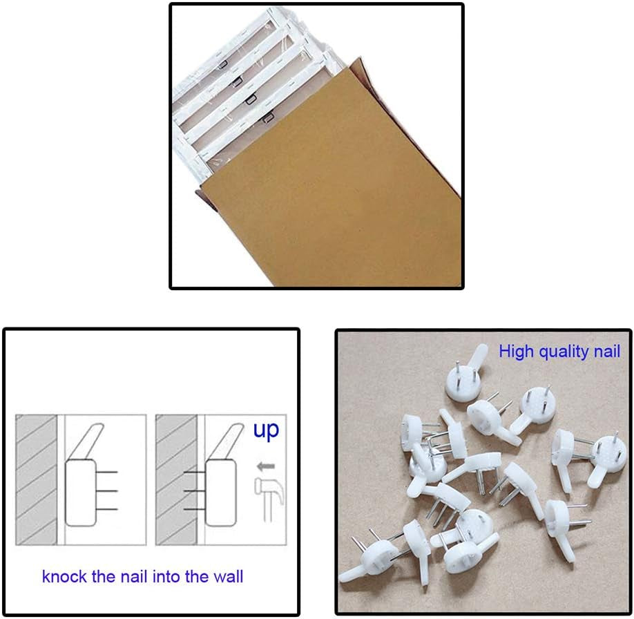 Four Seasons Landscape Tree Canvas Wall Art – 4-Panel Spring, Summer, Autumn, Winter Modern Giclée Prints, Stretched and Framed