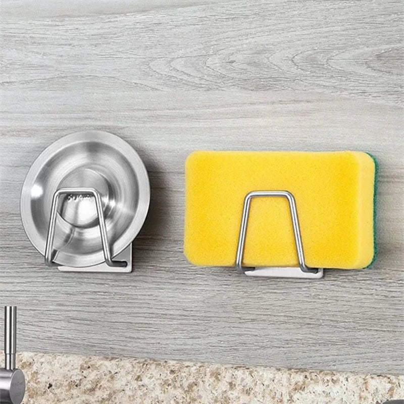 304 Stainless Steel Kitchen Accessories Sponges Holder Shelf for Kitchen Soap Dispenser Special Kitchen Utensils