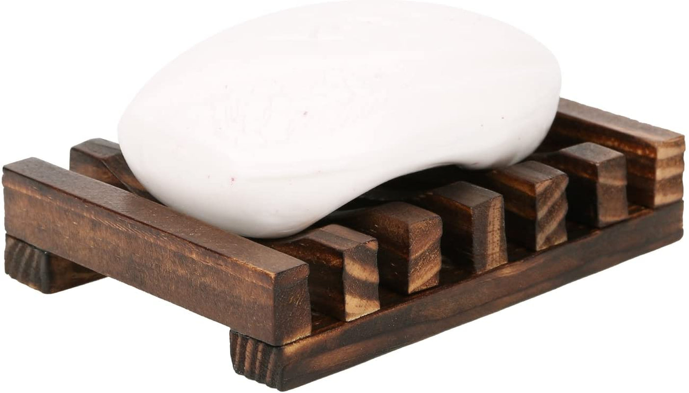 Handcrafted Wooden Soap Dish – Rectangular Sink Drainer for Soap, Sponges & More (1 Pack)