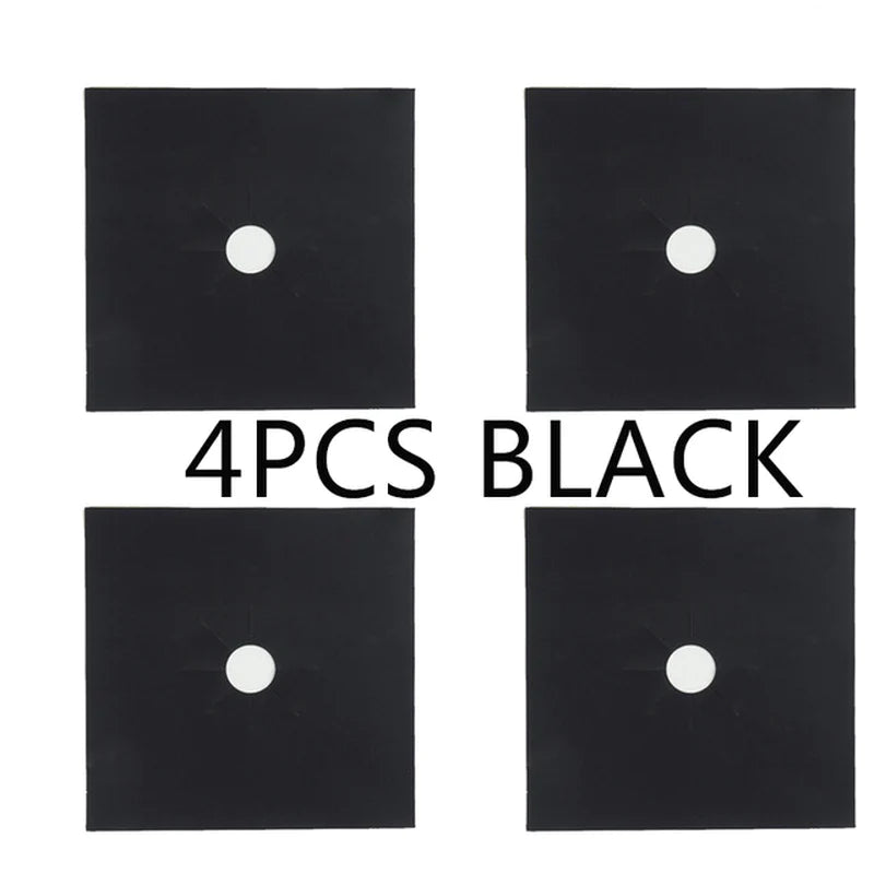 1/4PC Stove Protector Cover Liner Gas Stove Protector Gas Stove Stovetop Burner Protector Kitchen Accessories Mat Cooker Cover