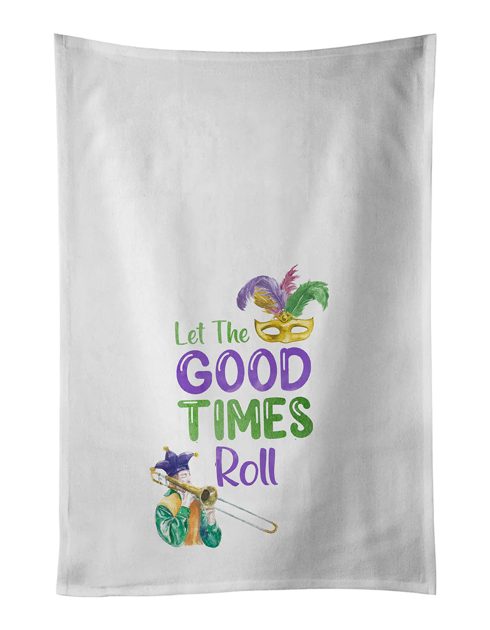 Let the Good Times Roll Mardi Gras Kitchen Towel Set of 2