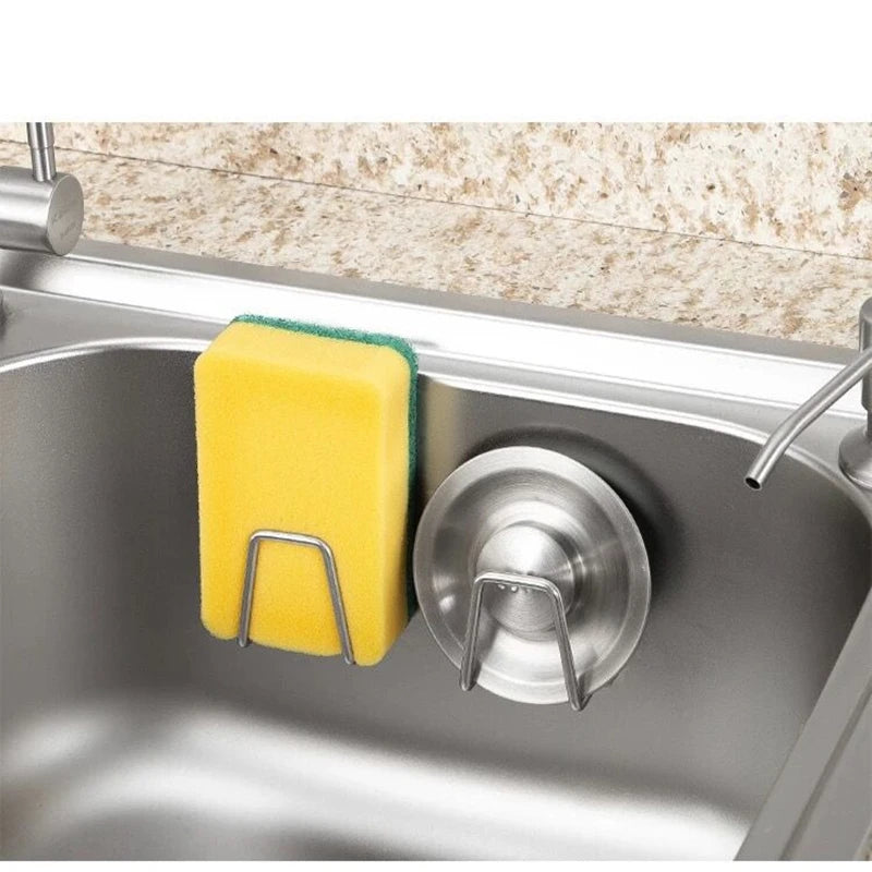304 Stainless Steel Kitchen Accessories Sponges Holder Shelf for Kitchen Soap Dispenser Special Kitchen Utensils