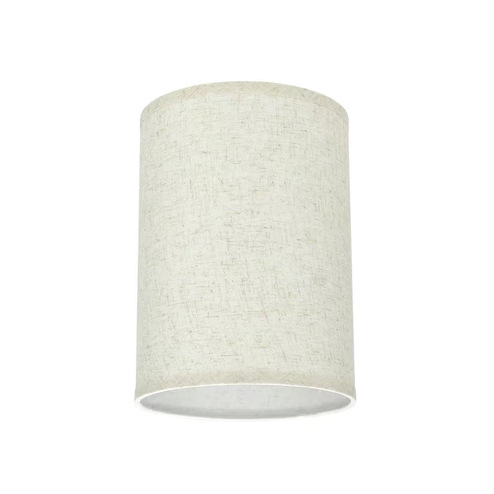 8" x 11" Beige Hardback Drum Lamp Shade – Cylinder Design