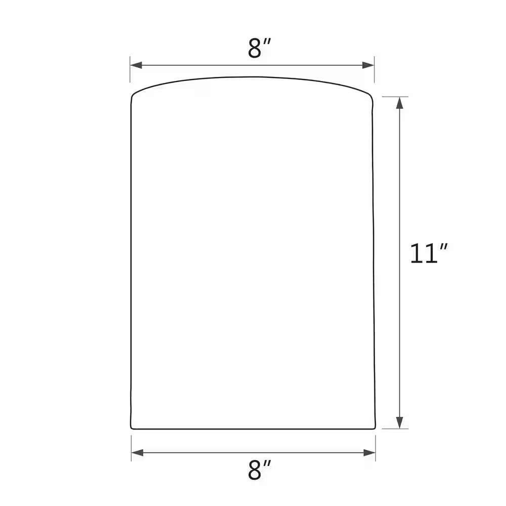 8" x 8" Brown Drum Lamp Shade – Checker Pattern Cylindrical Design